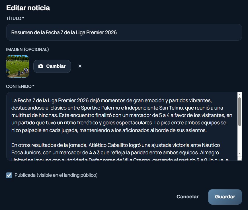 Editor de noticia