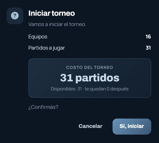 Iniciar el torneo