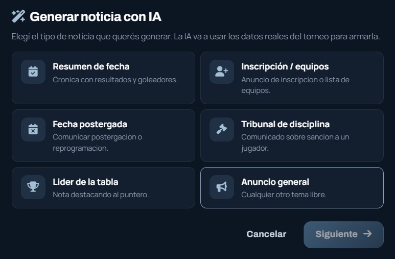 Generador IA de noticia