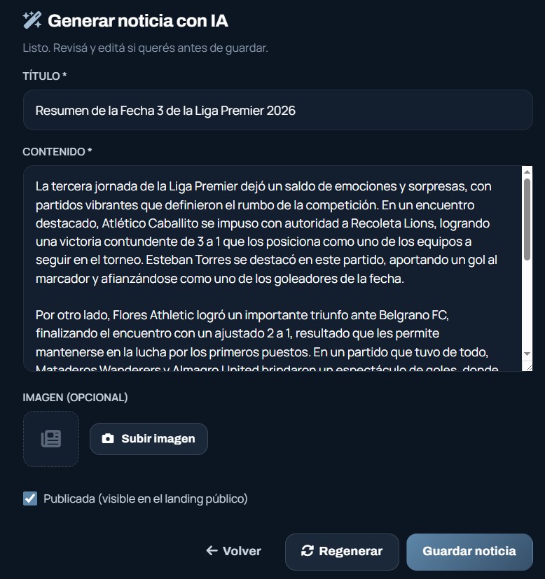Noticia generada con IA